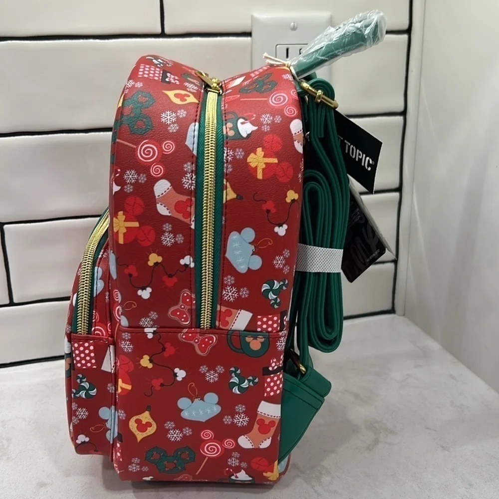 Loungefly Disney Mickey Mouse Holiday Sweets & Treats Mini Backpack NWT!